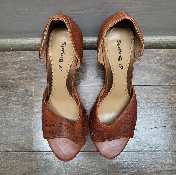 Spring heel - brown size 8.5 - Picture 7 of 9